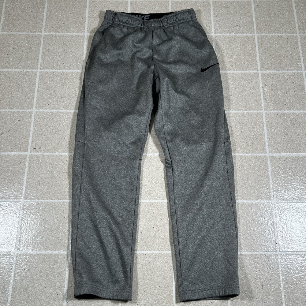 Nike Pants Mens Small Gray Fleece Therma Fit Sweats Jogger Training Warmup